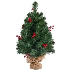 Yaheetech Tabletop Christmas Tree with LED Lights & Red Berries, Green -Christmas Trees Sales Store unnamed file 8145