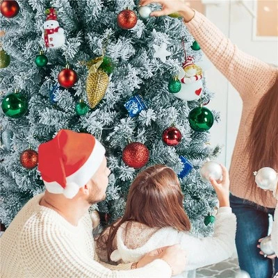 Yaheetech Frosted Artificial Christmas Tree Frosted Artificial Christmas Tree, Green 2 Yaheetech Frosted Artificial Christmas Tree Frosted Artificial Christmas Tree, Green - Image 2