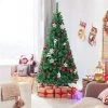 Yaheetech Artificial Christmas Tree with Stand & PVC Tips Lifelike Tree, Green