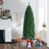 Yaheetech Artificial Christmas Tree Holiday Decoration Slim Tree, Green