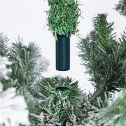 Yaheetech Flocked Pencil Artificial Christmas Tree Snow Frosted Christmas Tree, Green -Christmas Trees Sales Store unnamed file 8199