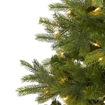 Nearly Natural Pre-Lit LED North Carolina Spruce Artificial Christmas Tree Clear Lights 1 Nearly Natural Pre-Lit LED North Carolina Spruce Artificial Christmas Tree Clear Lights