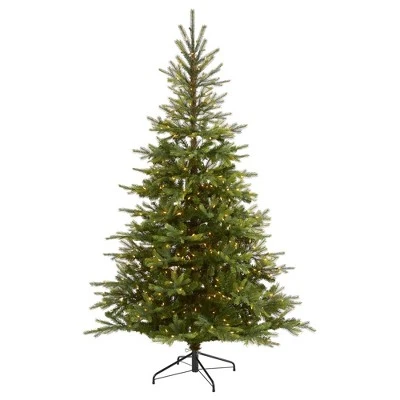 Nearly Natural Pre-Lit LED North Carolina Spruce Artificial Christmas Tree Clear Lights 7 Nearly Natural Pre-Lit LED North Carolina Spruce Artificial Christmas Tree Clear Lights - Image 7