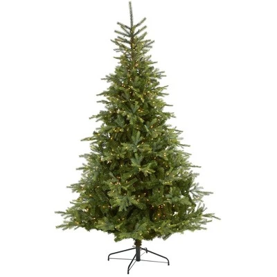 Nearly Natural Pre-Lit LED North Carolina Spruce Artificial Christmas Tree Clear Lights 8 Nearly Natural Pre-Lit LED North Carolina Spruce Artificial Christmas Tree Clear Lights - Image 8