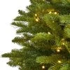 Nearly Natural Pre-Lit LED Sierra Spruce Artificial Christmas Tree Clear Lights