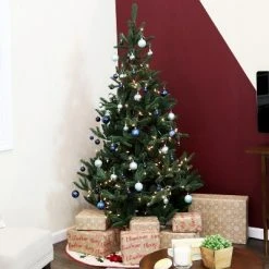 Sunnydaze Decor Sunnydaze Unlit Artificial Christmas Tree with Traditional Wood Base - 6-Foot -Christmas Trees Sales Store unnamed file 8286