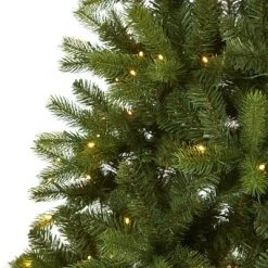 Nearly Natural 6' Pre-Lit LED New Haven Spruce Artificial Christmas Tree Clear Lights -Christmas Trees Sales Store unnamed file 8294