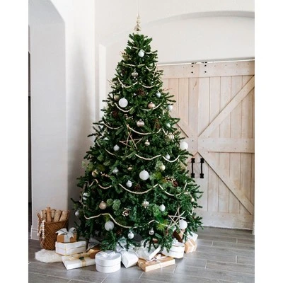Treetopia Green Alexander Fir 6.5 Foot Artificial Prelit Full Bodied Christmas Tree Holiday Decoration w/ White LED Lights, Premium Stand & Foot Pedal 2 Treetopia Green Alexander Fir 6.5 Foot Artificial Prelit Full Bodied Christmas Tree Holiday Decoration w/ White LED Lights, Premium Stand & Foot Pedal - Image 2