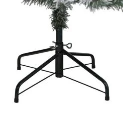 6ft Nearly Natural Pre-Lit LED Flocked Rock Springs Spruce Artificial Christmas Tree Clear Lights -Christmas Trees Sales Store unnamed file 8304