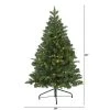 4ft Nearly Natural Pre-Lit LED Grand Teton Spruce Flat Back Artificial Christmas Tree Clear Lights