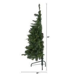 4ft Nearly Natural Pre-Lit LED Grand Teton Spruce Flat Back Artificial Christmas Tree Clear Lights -Christmas Trees Sales Store unnamed file 8309