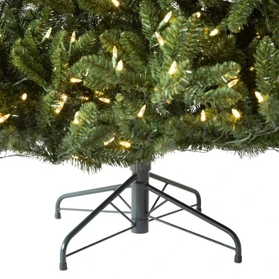 Treetopia Green Alexander Fir 6.5 Foot Artificial Prelit Full Bodied Christmas Tree Holiday Decoration w/ White LED Lights, Premium Stand & Foot Pedal 4 Treetopia Green Alexander Fir 6.5 Foot Artificial Prelit Full Bodied Christmas Tree Holiday Decoration w/ White LED Lights, Premium Stand & Foot Pedal - Image 4