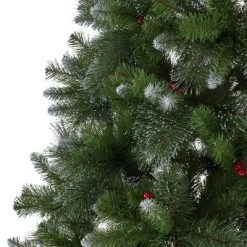 7ft Mixed Spruce Unlit Hinged Full Artificial Christmas Tree with Glitter Branches - Christopher Knight Home -Christmas Trees Sales Store unnamed file 8326