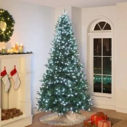 Mr. Christmas Alexa Enabled RGB LED Illuminated Christmas Tree, 9' -Christmas Trees Sales Store unnamed file 8329