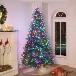 Mr. Christmas Alexa Enabled RGB LED Illuminated Christmas Tree, 9' -Christmas Trees Sales Store unnamed file 8330