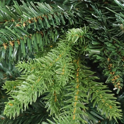 Sunnydaze Decor Sunnydaze Indoor Artificial Unlit Slim Christmas Holiday Tree with Metal Stand and Hinged Branches - 6' - Green 2 Sunnydaze Decor Sunnydaze Indoor Artificial Unlit Slim Christmas Holiday Tree with Metal Stand and Hinged Branches - 6' - Green - Image 2