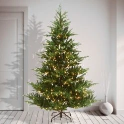 National Tree Company 7.5 ft. Milford Spruce Tree with Clear Lights