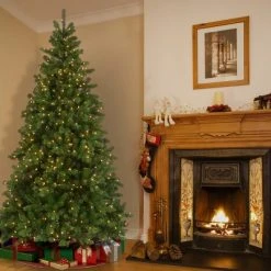 National Tree Company 7.5 ft. Victoria Spruce Tree with Clear Lights