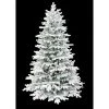 Holiday Stuff Company 7 Foot Prelit Snow Angel Blue Spruce Flocked Artificial Tree with 500 LED White Lights, 1006 Branch Tips and Metal Stand