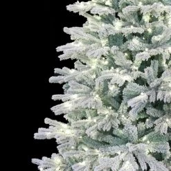 Holiday Stuff Company 7 Foot Prelit Snow Angel Blue Spruce Flocked Artificial Tree with 500 LED White Lights, 1006 Branch Tips and Metal Stand -Christmas Trees Sales Store unnamed file 8417