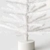 24" Unlit Tinsel Artificial Christmas Tree White - Wondershop™
