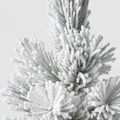 18" Unlit Flocked Artificial Christmas Tree with Open Metal Base - Wondershop™