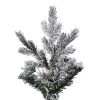 Vickerman Flocked Slim Kiana Artificial Christmas Tree, 3mm LED Color Changing Lights