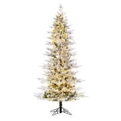Vickerman Flocked Slim Kiana Artificial Christmas Tree, 3mm LED Color Changing Lights 10 Vickerman Flocked Slim Kiana Artificial Christmas Tree, 3mm LED Color Changing Lights -Christmas Trees Sales Store unnamed file 8453