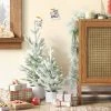 Flocked Artificial Tree White/Green - Threshold™