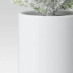 Flocked Artificial Tree White/Green - Threshold™ -Christmas Trees Sales Store unnamed file 8479