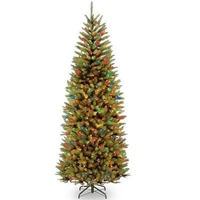 National Tree Company Pre-Lit LED Slim Kingswood Fir Artificial Christmas Tree Dual Color Lights 1 National Tree Company Pre-Lit LED Slim Kingswood Fir Artificial Christmas Tree Dual Color Lights