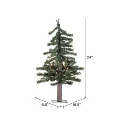 Vickerman Natural Alpine Artificial Christmas Tree