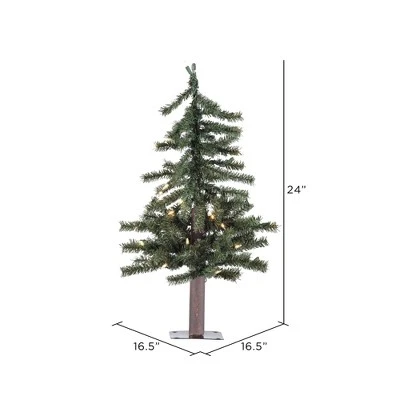 Vickerman Natural Alpine Artificial Christmas Tree 1 Vickerman Natural Alpine Artificial Christmas Tree