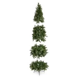 Home Heritage Cashmere Quick Set 12 Foot Artificial Holiday Tree Prelit with 800 White & Color LED Lights, 2903 PVC Foliage Tips, and Metal Stand -Christmas Trees Sales Store unnamed file 8530