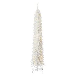 Evergreen Classics Home Heritage 7 Foot Prelit Artificial Pencil Christmas Holiday Tree with White LED Lights, Folding Metal Stand and Easy Assembly 17 Evergreen Classics Home Heritage 7 Foot Prelit Artificial Pencil Christmas Holiday Tree with White LED Lights, Folding Metal Stand and Easy Assembly -Christmas Trees Sales Store unnamed file 8539