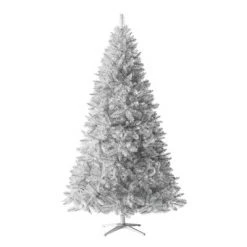 Treetopia Silver Stardust 5 Foot Artificial Prelit Full Tinsel Christmas Tree Holiday Decoration with White LED Lights, Premium Stand & Foot Pedal -Christmas Trees Sales Store unnamed file 8544