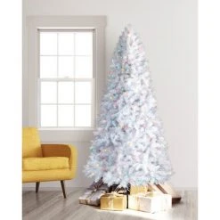 Treetopia 2810451 7 Foot Tall Pre Lit Artificial Christmas Tree Decoration with 450 Hand Strung LED Lights and Matching Stand, Winter White -Christmas Trees Sales Store unnamed file 8561