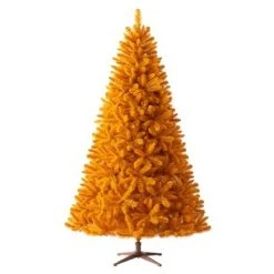 Treetopia 100% Orange 7 Foot Artificial Prelit Full Bodied Christmas Tree Holiday Decoration w/ 500 White LED Lights, Premium Stand & Foot Pedal -Christmas Trees Sales Store unnamed file 8565