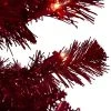Northlight 6' Prelit Artificial Christmas Tree Red Tinsel - Clear Lights