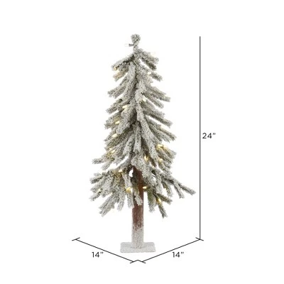Vickerman Flocked Alpine Artificial Christmas Tree 2 Vickerman Flocked Alpine Artificial Christmas Tree - Image 2