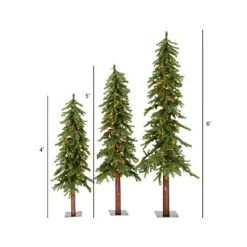 Vickerman Natural Alpine Artificial Christmas Tree Set -Christmas Trees Sales Store unnamed file 8608