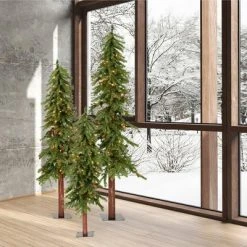 Vickerman Natural Alpine Artificial Christmas Tree Set -Christmas Trees Sales Store unnamed file 8609