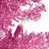 4ft Pre-lit Tinsel Artificial Christmas Tree Clear Lights - National Tree Company Pink