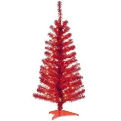 4ft Pre-lit Tinsel Artificial Christmas Tree Clear Lights - National Tree Company Pink -Christmas Trees Sales Store unnamed file 8614