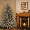 7.5ft Pre-lit Full Dunhill Blue Fir Hinged Artificial Christmas Tree Clear Lights - National Tree Company