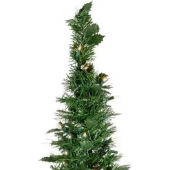 Northlight 6' Prelit Artificial Christmas Tree Slim Holly Leaf Pop-Up - Clear Lights 9 Northlight 6' Prelit Artificial Christmas Tree Slim Holly Leaf Pop-Up - Clear Lights -Christmas Trees Sales Store unnamed file 8649