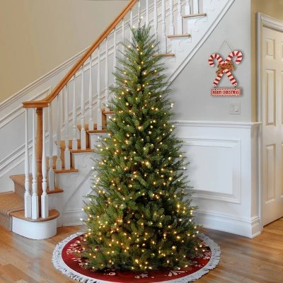 7.5ft Pre-Lit Dunhill Fir Hinged Artificial Christmas Tree Clear Lights - National Tree Company 2 7.5ft Pre-Lit Dunhill Fir Hinged Artificial Christmas Tree Clear Lights - National Tree Company - Image 2
