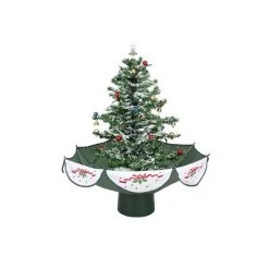 Northlight 2.5' Pre-Lit Artificial Christmas Tree Musical Snowing - White LED Lights