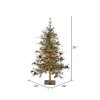 Vickerman Dakota Pine Artificial Christmas Tree with Wood Stand
