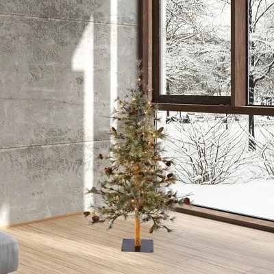 Vickerman Dakota Pine Artificial Christmas Tree with Wood Stand 3 Vickerman Dakota Pine Artificial Christmas Tree with Wood Stand - Image 3